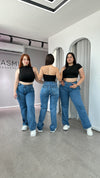 JEANS WIDE LEG AJUSTADOR  x Yasmin tendencia